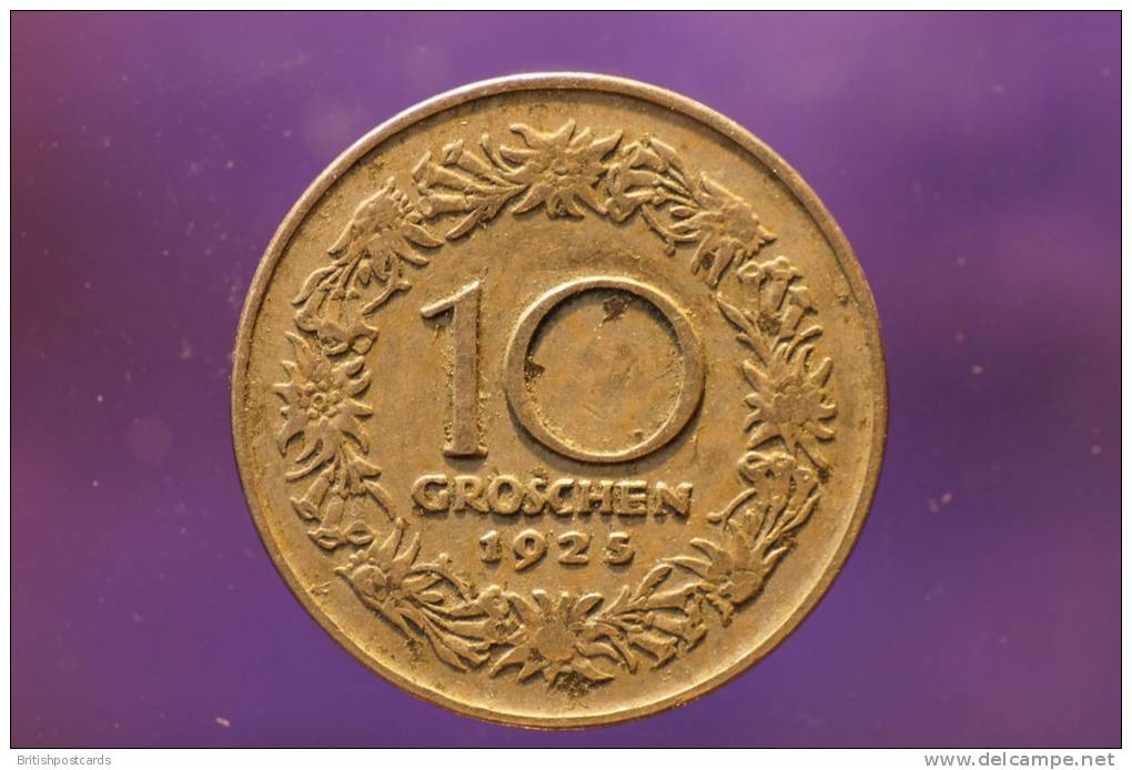 Austria - 10 Groschen - 1925 - Austria