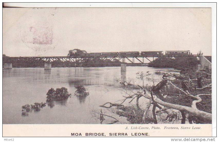 3-Moa-Sierra Leone-Colonia Inglese-Gran Bretagna-Treni-Ponti-Trains-Ponts-Bridges-v.1906 X Paris-France - Sierra Leone