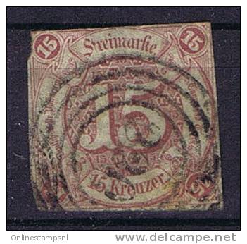 Deutschland: Thurn Und Taxis Mi 24 Used/cancelled, - Usados