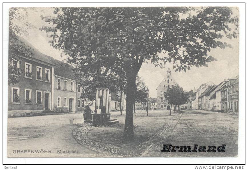 Grafenwöhr 1917, Marktplatz - Grafenwoehr