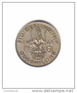 GREAT BRITAIN    1  SHILLING  1948  (KM# 864) - I. 1 Shilling