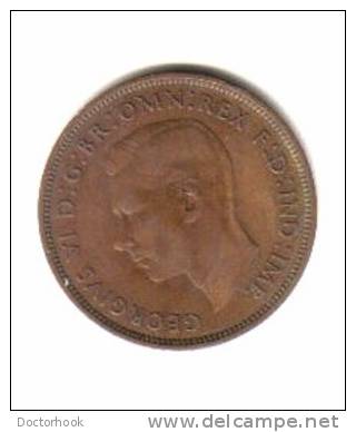 GREAT BRITAIN    1  PENNY  1938  (KM# 845) - D. 1 Penny