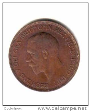 GREAT BRITAIN    1  PENNY  1936  (KM# 838) - D. 1 Penny