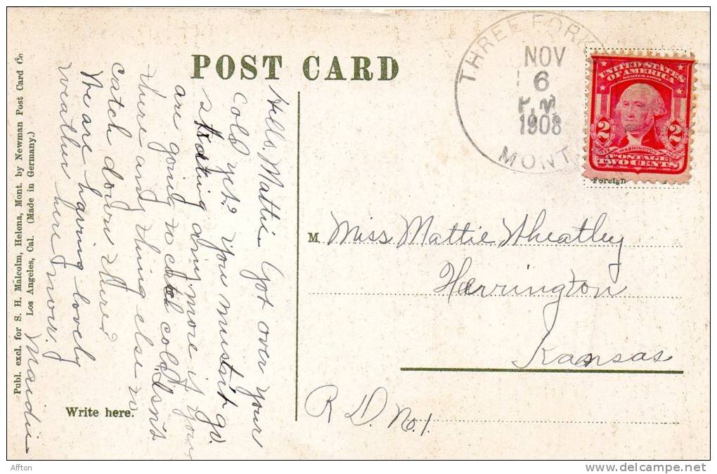 Helena MT Main Street 1905 Postcard - Helena