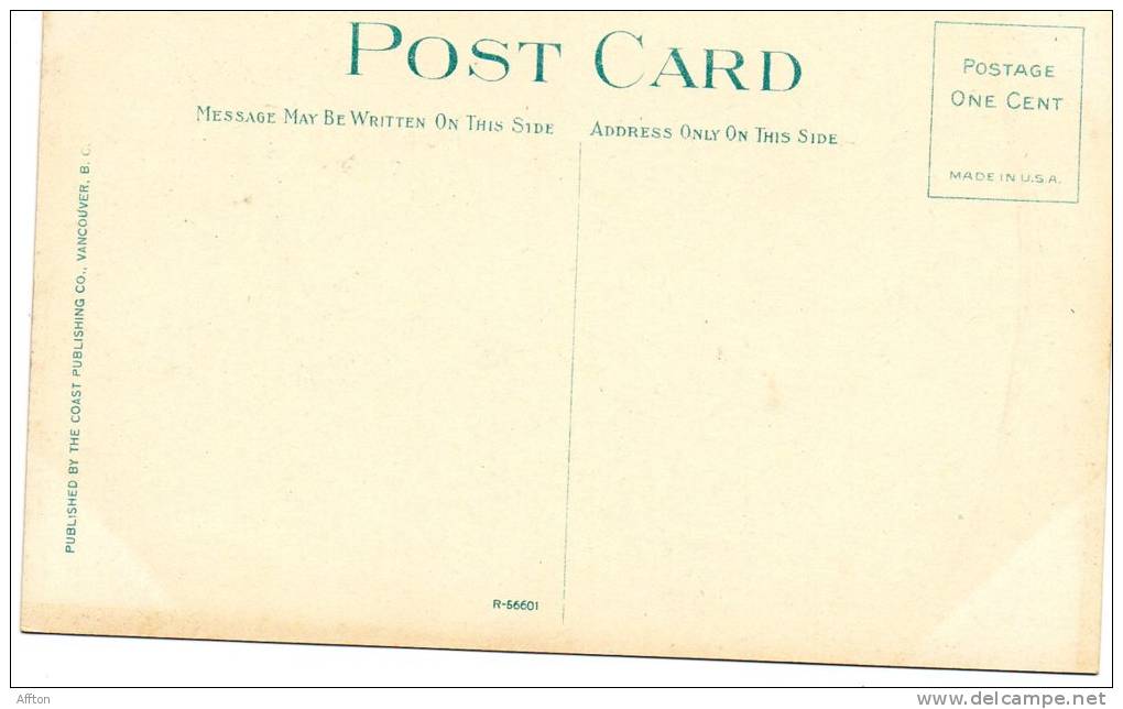 Victoria BC Gov't Street  1910 Postcard - Victoria
