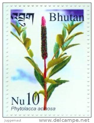 MEDICINAL PLANT SERIES 4 STAMP SET BHUTAN 2002 MINT MNH - Altri & Non Classificati