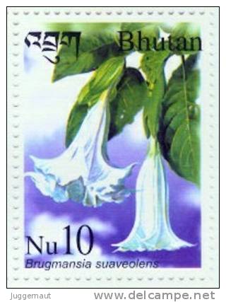 MEDICINAL PLANT SERIES 4 STAMP SET BHUTAN 2002 MINT MNH - Andere & Zonder Classificatie