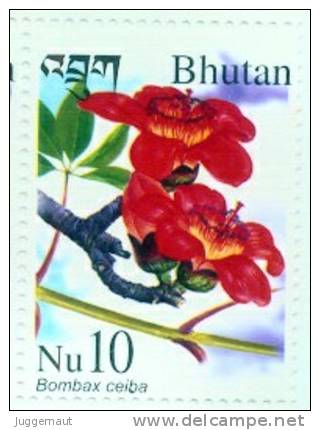 MEDICINAL PLANT SERIES 4 STAMP SET BHUTAN 2002 MINT MNH - Altri & Non Classificati