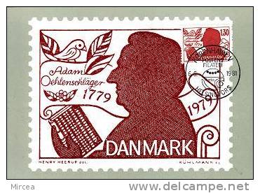 3702 - Danemark 1981 - Tarjetas – Máximo