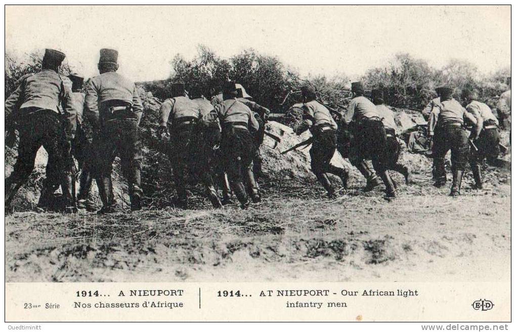 1914. En Belgique , Nieuport , Les Chasseurs D'Afrique. - Oorlog 1914-18