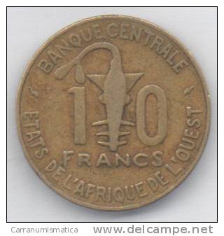 BANQUE CENTRALE ETATS DE L´AFRIQUE DE L´OUEST 10 FRANCS 1975 - Altri – Africa