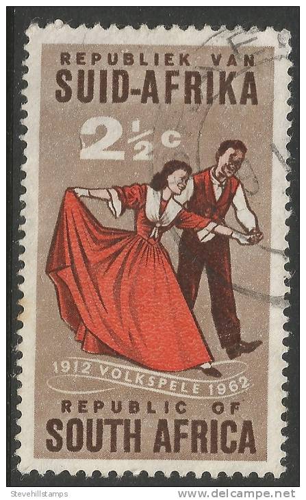 South Africa. 1961 50th Anniv. Of Volkspele In South Africa. 2 1/2c Used SG 221 - Oblitérés