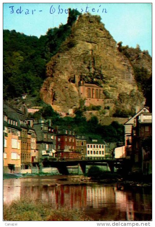 AK Idar-Oberstein, Nahe Und Felsenkirche, Gel 1962 - Idar Oberstein