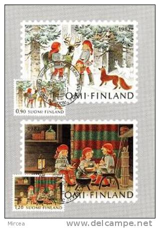 6121  - Finlande 1982 - Cartes-maximum (CM)