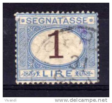 Italy - 1892 - 1 Lire Postage Due - Used - Taxe