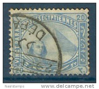 Egypt 1879 - 1902 ( De La Rue - 20 Paras ) - Used - 1866-1914 Khedivaat Egypte