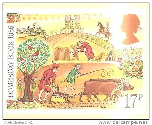66923)cartolina Illustratoria Inglese Serie Isle Of Man - Rappresentazioni Varie. Domesday Book - Insel Man