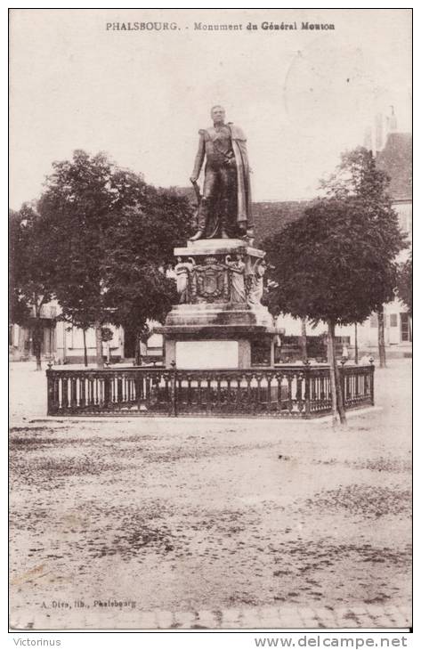 PHALSBOURG, Monument Du Général D´Empire MOUTON - Phalsbourg