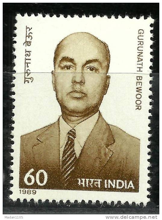 India, 1989, Guru Nath Bewoor, 1st  Indian Appointed Postmaster General , MNH, (**) - Post