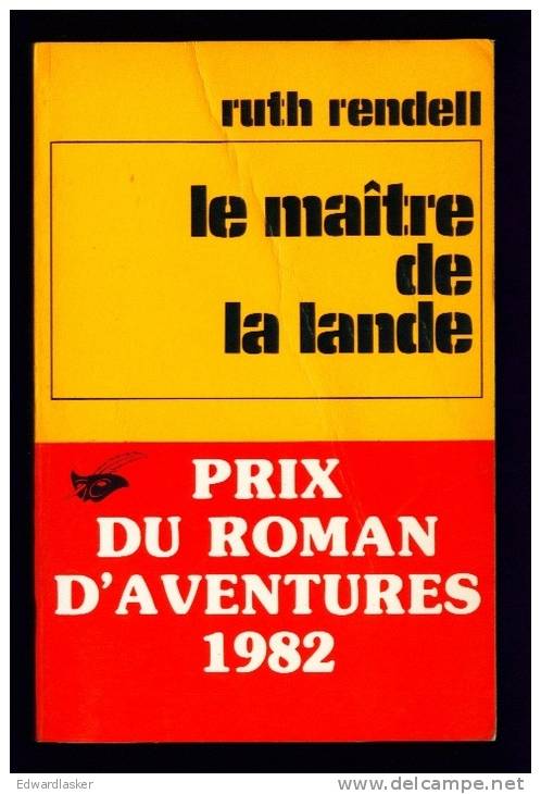 LE MASQUE N°1688 : Le Maître De La Lande //Ruth Rendell - Prix Du Roman D´aventures 1982 - Le Masque