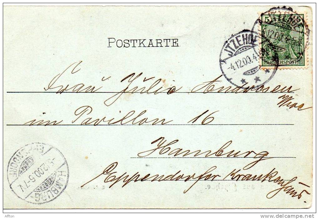 Gruss Aus Itzehoe 1900 Postcard - Itzehoe