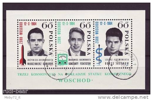 Polonia - 1964 - Spazio - Usato - Mi Block 35 - Europe