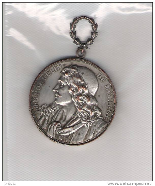 Médaille J.B. POQUELIN DE MOLIERE Avec Accroche - Altri & Non Classificati