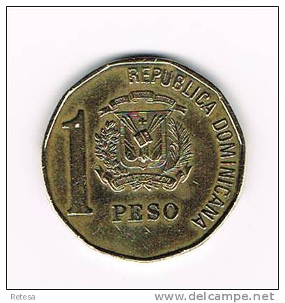 DOMINICAANSE  REPUBLIEK  1 PESO  1993 - Dominicaanse Republiek