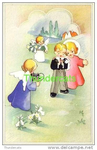 CPA ILLUSTRATEUR ENFANT ANGE ANGES ** ARTIST DRAWN CARD CHILD ANGEL ANGELS ** COLOPRINT SPECIAL - Engel