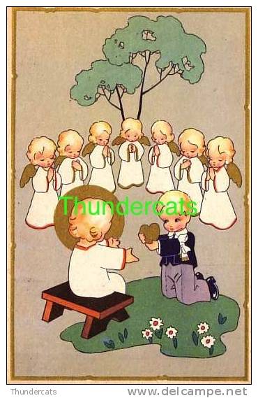 CPA ILLUSTRATEUR ENFANT ANGE ANGES ** ARTIST DRAWN CARD CHILD ANGEL ANGELS ** COLOPRINT - Engelen