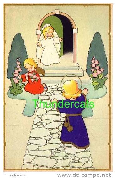 CPA ILLUSTRATEUR ENFANT ANGE ANGES ** ARTIST DRAWN CARD CHILD ANGEL ANGELS ** COLOPRINT - Anges