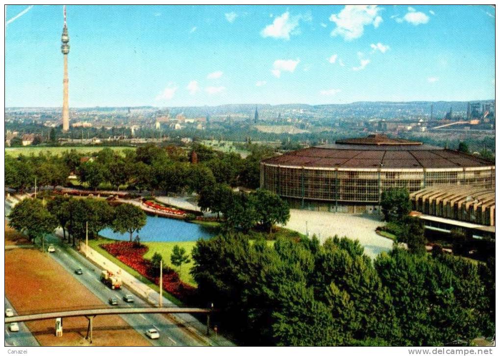 AK Dortmund, Fernsehturm, Westfalenhalle, Gel 1972 - Dortmund