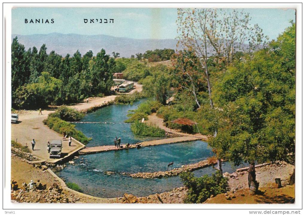 ASIA ISRAEL BANIAS ONE OF THE THREE SOURCES OF THE RIVER JORDAN Nr. 8344 OLD POSTCARD - Israel