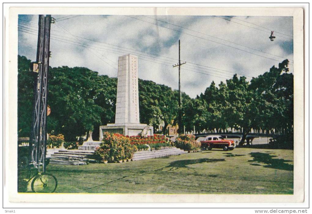 ASIA CHINA CANTON THE SHAKI MASSECRE MARTYRS MONUMENT AT "JUNE 23RD" ROAD OLD POSTCARD - China