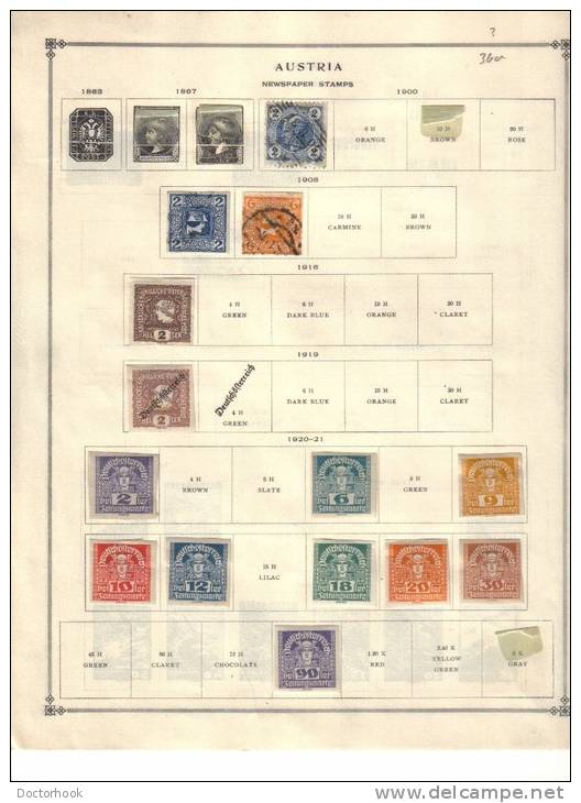 AUSTRIA   Collection Of  Mounted Mint And Used As Per Scan. ( 5 SCANS) - Collections