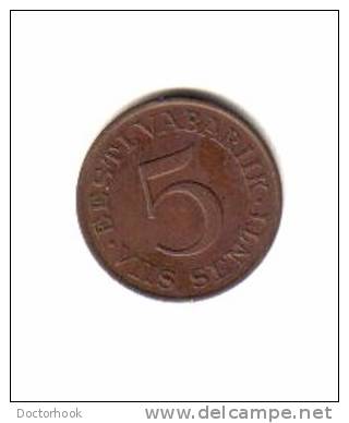 ESTONIA    5  SENTI  1931  (KM# 11) - Estonie