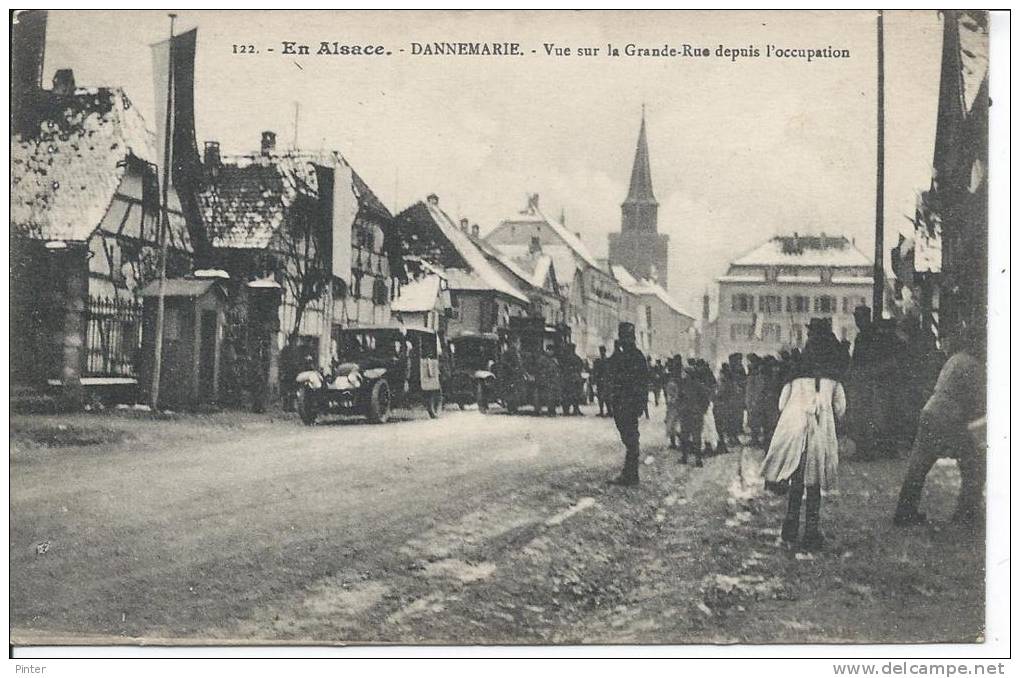 DANNEMARIE - Vue Sur La Grande Rue Depuis L'occupation - Dannemarie