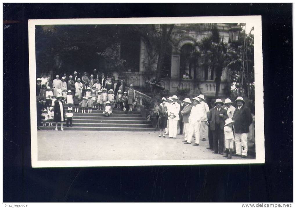 CP (Asie) Viet-Nam - Langson - Nombreuses Personnes Le 11 Novembre 1928  -  Carte Photo - Viêt-Nam