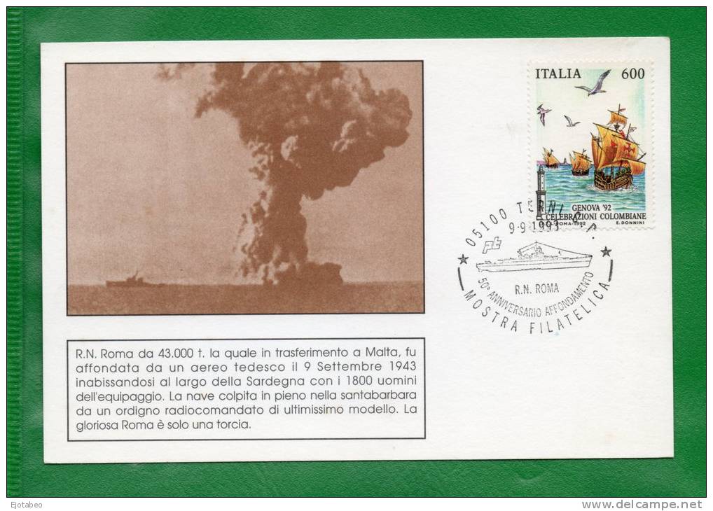 14 ITALIA 1979-93  Marcas De Barcos-SobreS  Circulado Y Tarjetas Filatélicas - Philatelic Cards