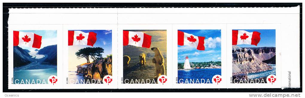 Canada (Scott No.2189-93 - Courant / Definitives) [**] Timbre Carnet / Booklet Stamp - Neufs