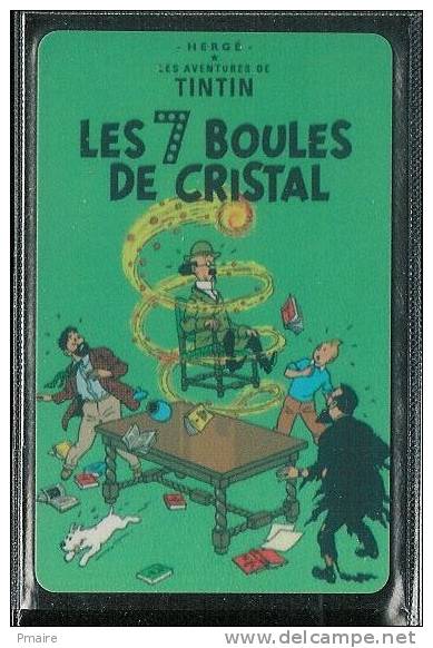 Telecarte Prépayée Phonecard TINTIN KUIFJE Les 7 Boules De Cristal Free Postage Worldwide Port Offert - BD