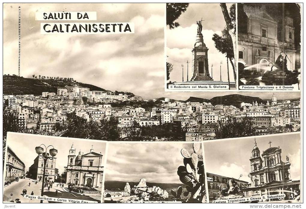 SICILIA -  Saluti Da CALTANISETTA - Panorama E 5 Vedutine - Caltanissetta