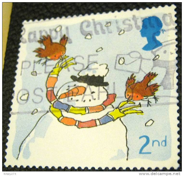 Great Britain 2001 Christmas Snowman 2nd - Used - Non Classificati