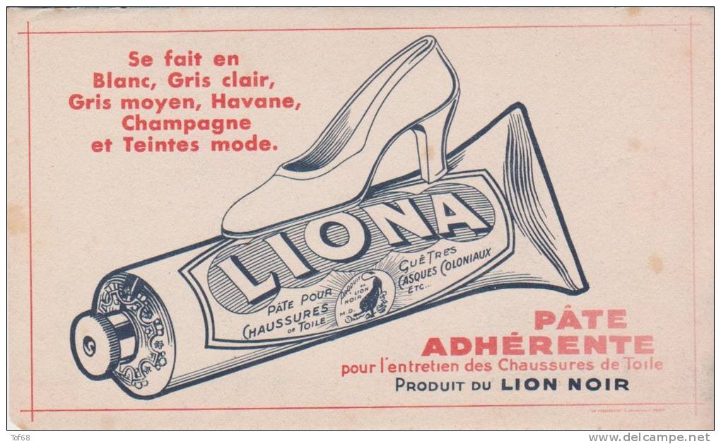 Buvard Pâte Adhérente Liona Lion Noir - L