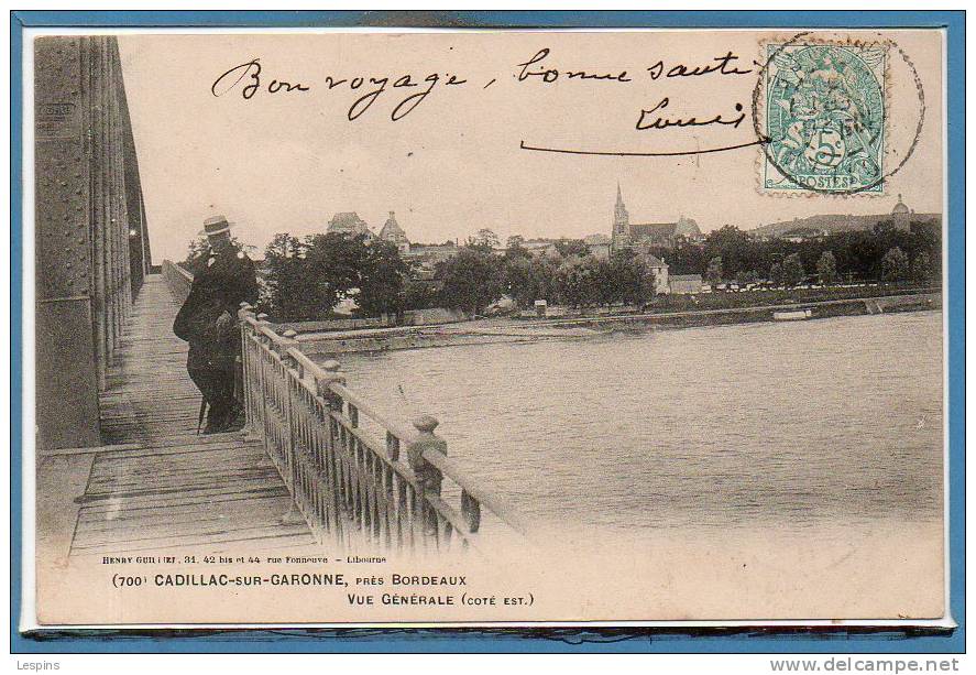 33 - CADILLAC Sur GARONNE --  Vue Générale - Cadillac