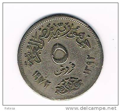 EGYPTE  5 PIASTERS   1972 - Egypt