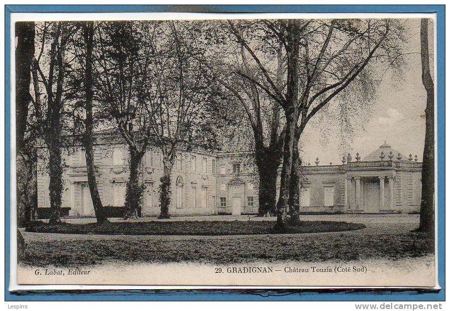 33 - GRADIGNAN --  Château De TAUZA - Côté Sud - N° 29 - Gradignan