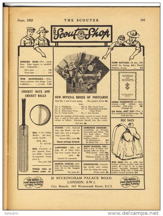 The Scouter, June 1925, The Headquarters Gazette Of The Boys Scouts Association, Magazine - Pfadfinder-Bewegungen