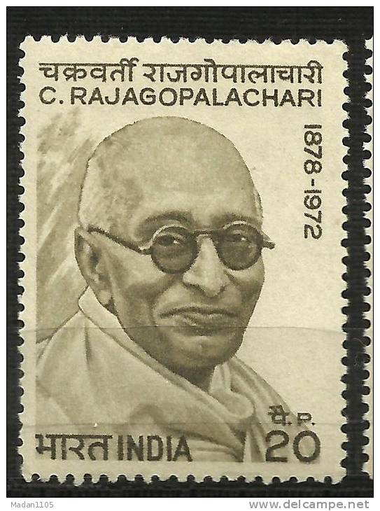 INDIA, 1973, Chakravarti Rajagopalachari ,(1848-1972), Statesman And Governor General,   MNH, (**) - Ungebraucht