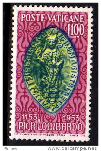 PIA - VAT - 1953 : 800° Della Pubblicazione Delle Opere Di Pier Lombardo  - (SAS 173) - Unused Stamps
